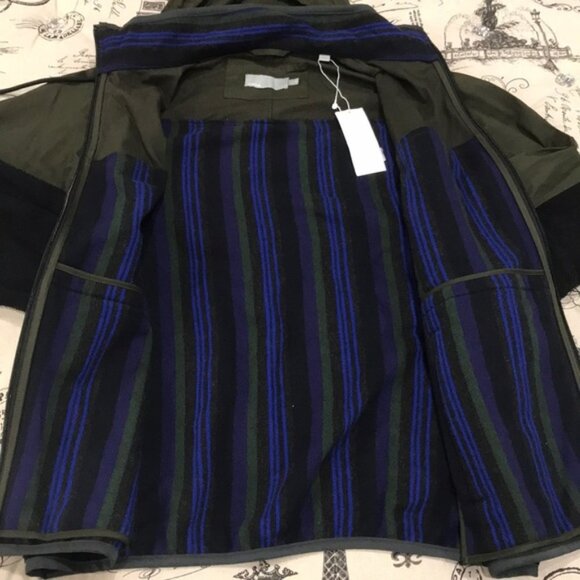 Vince Mixed Media Hooded Jacket - Picture 5 of 8